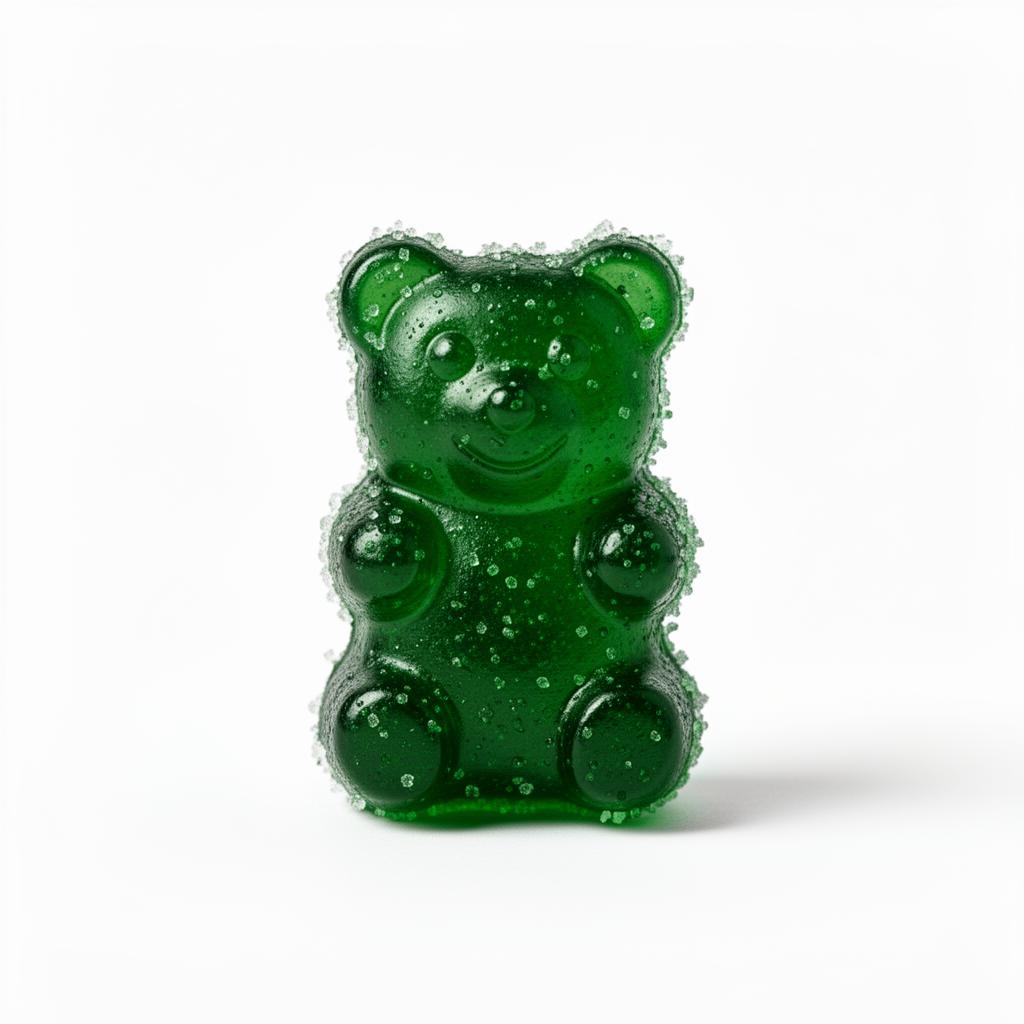 Alle Farben Medidrop Orange Ice 10 mg THC Gummibären — Visualisierung